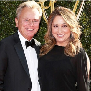 Pat Sajak with his wife.